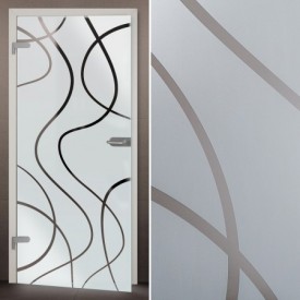 Glastür 146-1-f "Waves"