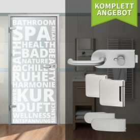 SET!!! - Glastür 128-1-s "Spa"