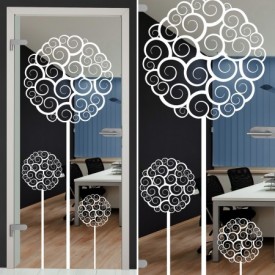Glastür 158-1-f "Tree"
