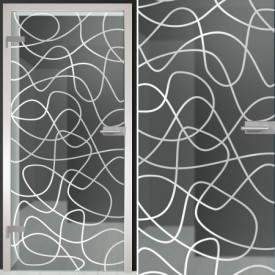 Glastür 134-1-f "Maze"