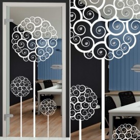 Glastür 158-2-f "Tree"