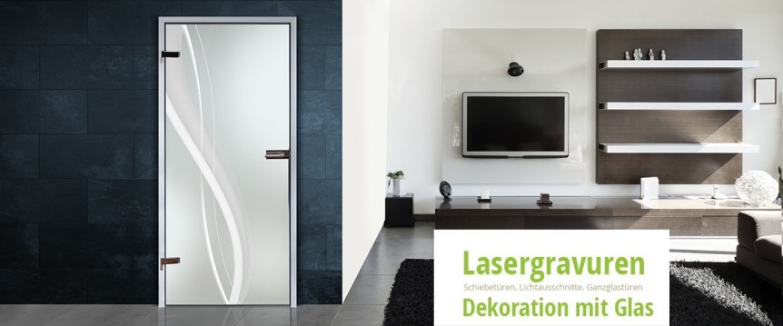 Lasergravur Glastüren günstig kaufen bei Linarto